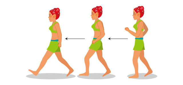 脳トレエクササイズ：歩幅を広げるエクササイズ